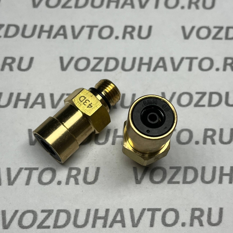 Фитинг прямой 06-М10*1 Camozzi C9512 (НОВАЯ СЕРИЯ)