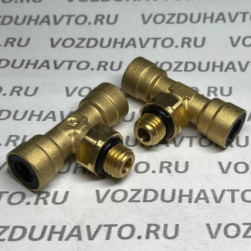 Фитинг тройник 08-М12-08 Camozzi C9412 (НОВАЯ СЕРИЯ)