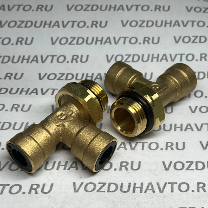 Фитинг тройник 10-10-М22 Camozzi C9422 (НОВАЯ СЕРИЯ)