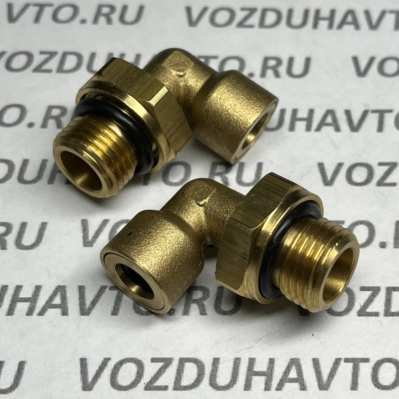 Фитинг угловой 08-М16 ТИСКОН (РОССИЯ) (аналог Camozzi 9502)