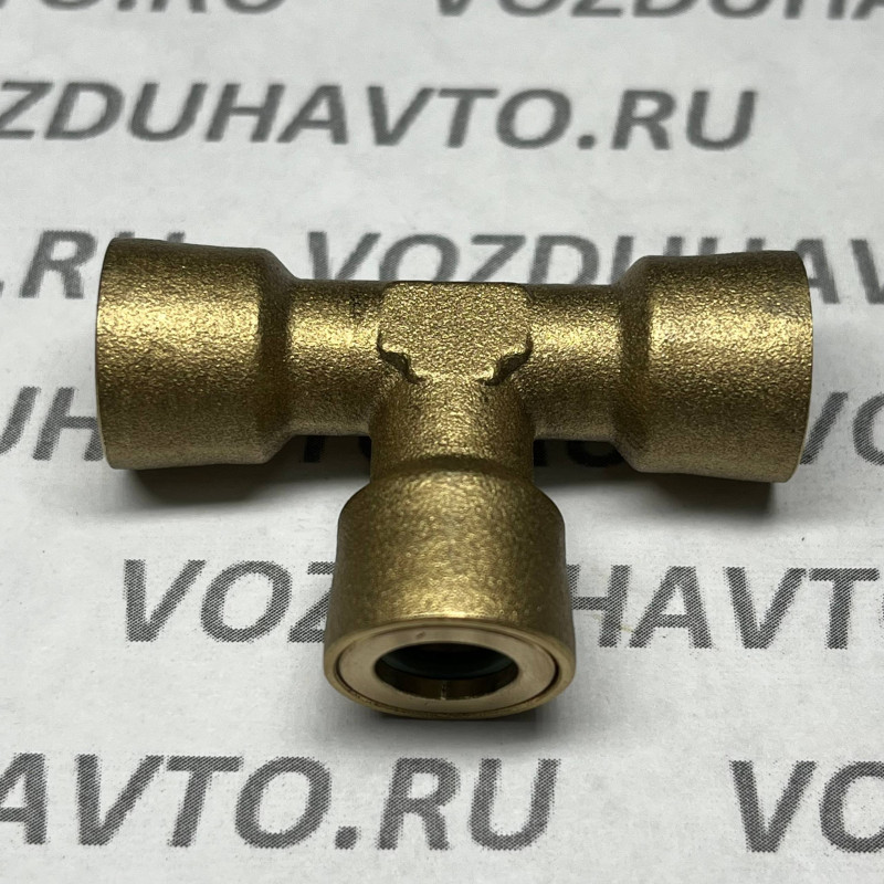 Фитинг тройник 08-08-08 ТИСКОН (РОССИЯ) (аналог Camozzi 9540/D6540)