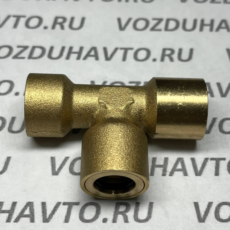 Фитинг тройник 10-10-10 ТИСКОН (РОССИЯ) (аналог Camozzi 9540/D6540)