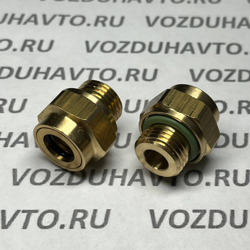 Фитинг прямой 10-М16 ТИСКОН (РОССИЯ) (аналог Camozzi 9512)