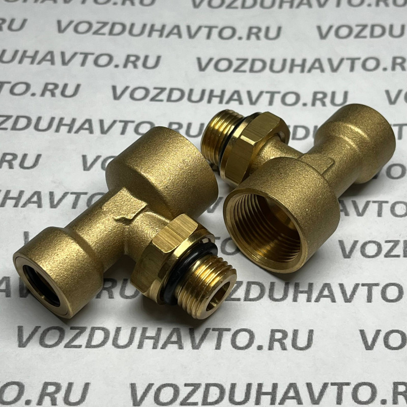 Фитинг тройник 12 -М16 - М22 вн ТИСКОН (РОССИЯ) (аналог Camozzi 9412)