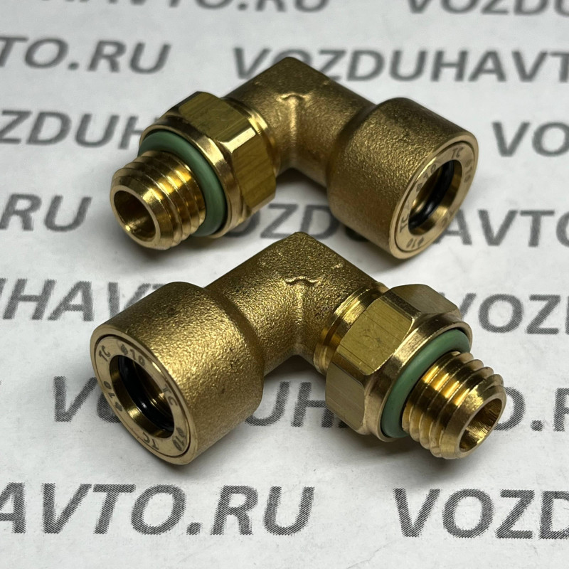 Фитинг угловой 10-М12 ТИСКОН (РОССИЯ) (аналог Camozzi 9502)