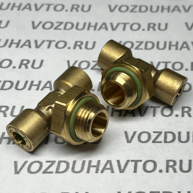 Фитинг тройник 06-М16-06 ТИСКОН (РОССИЯ) (аналог Camozzi 9412)