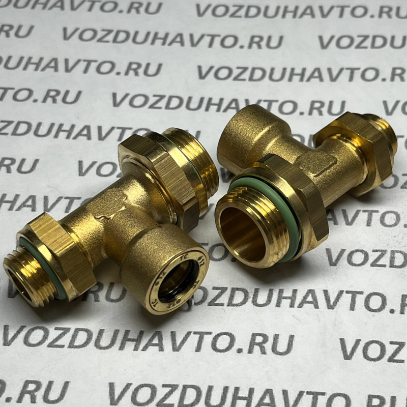 Фитинг тройник М16-12-М22 ТИСКОН (РОССИЯ) (аналог Camozzi 9422)