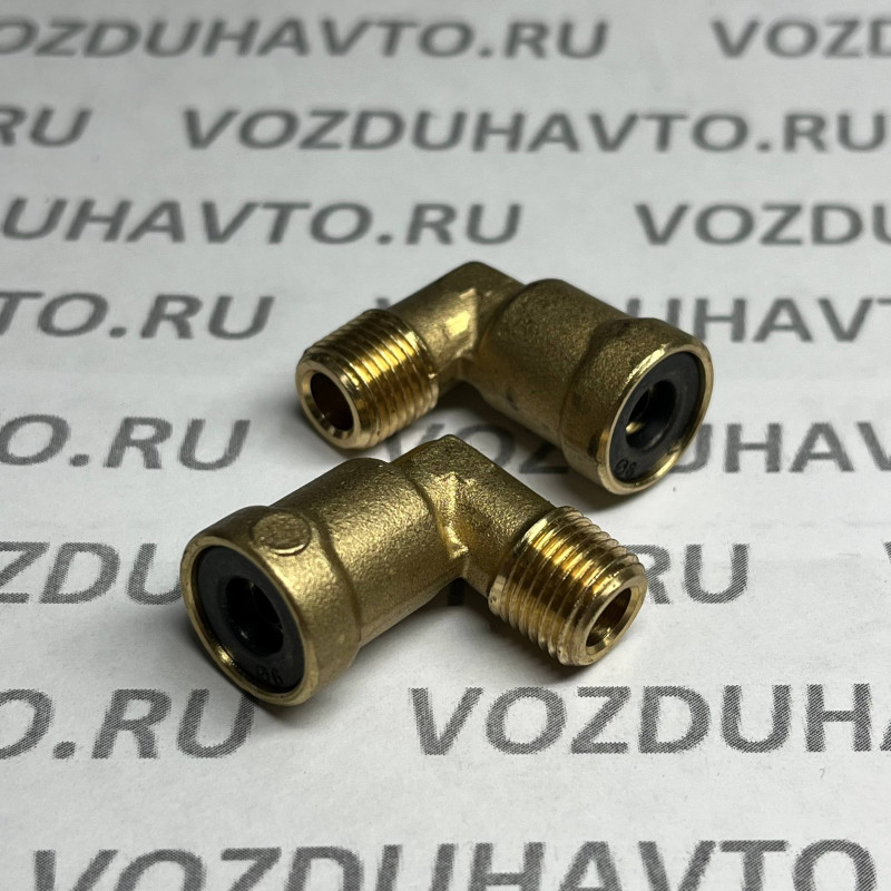 Фитинг угловой 06-1/8 (конус) Camozzi 9500/D6500 6-02-S